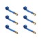 Tie 4 Safe 2" x 10' Wheel Lasso Lift Strap w/ Flat Snap Hook Tow Dolly Blue, 6PK TWS21-2510-M3-BU-C-6 - alternate 1